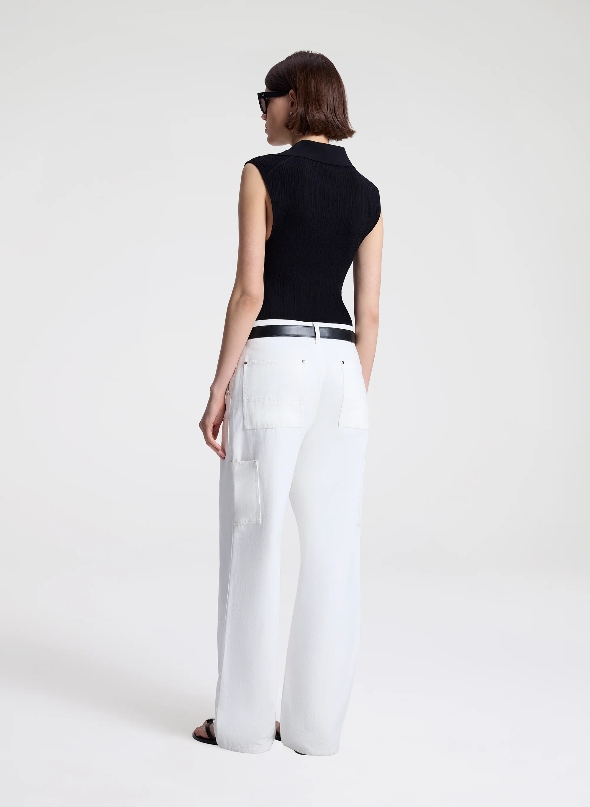 Ollie Fine Cotton Knit Polo Top - Image 5