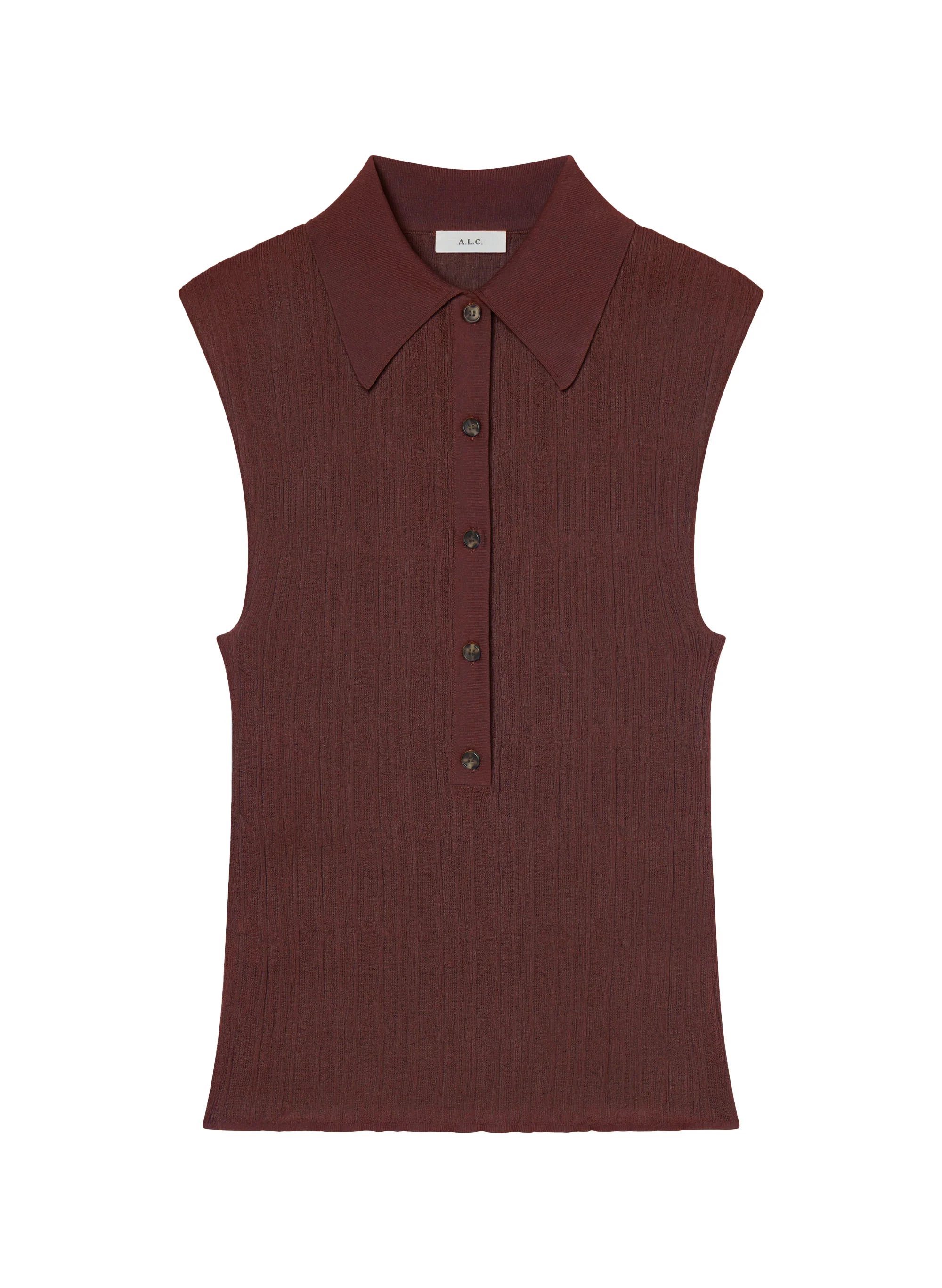Ollie Fine Cotton Knit Polo Top - Image 6