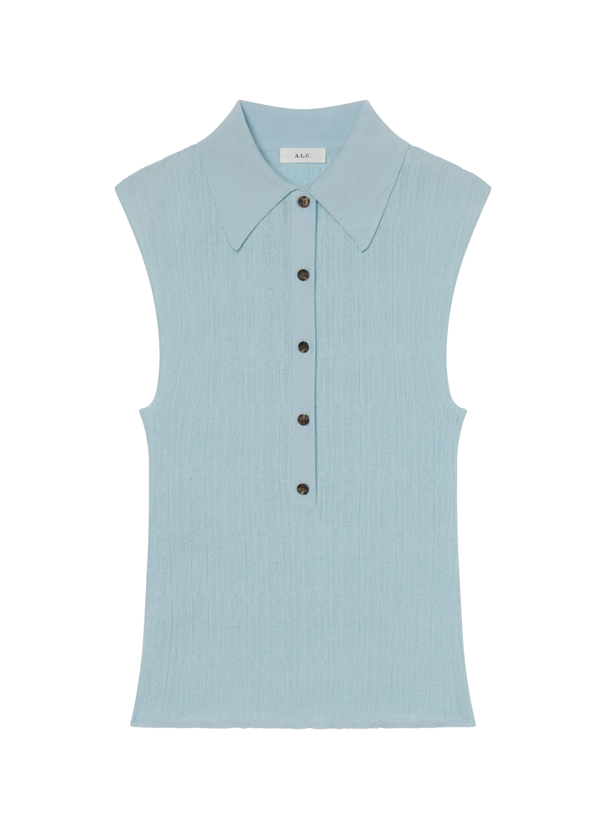 Ollie Fine Cotton Knit Polo Top - Image 6