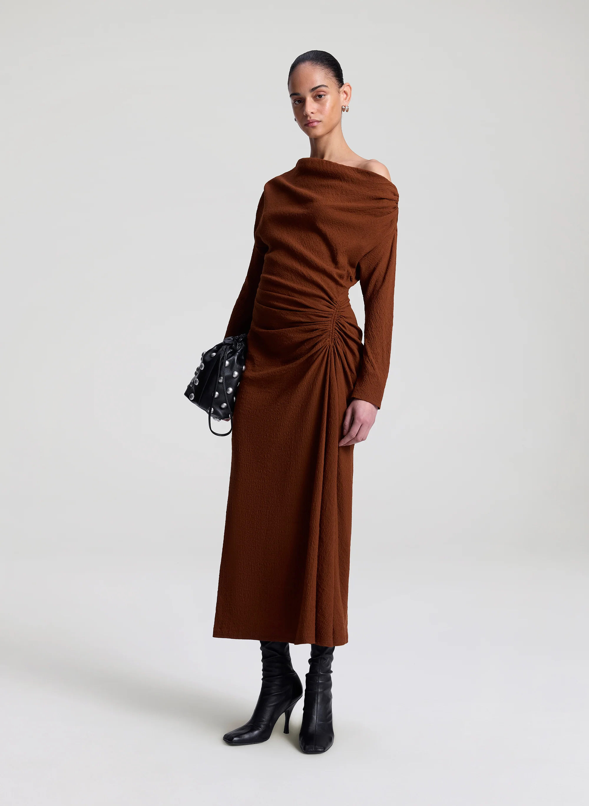 Piper Textured Crepe Dress - Image 4