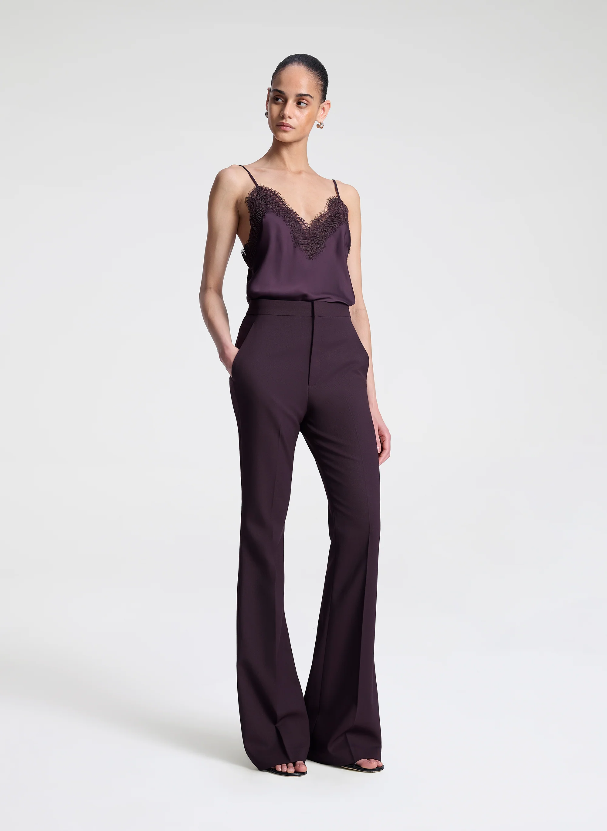 Presley Satin and Lace Camisole Top - Image 3