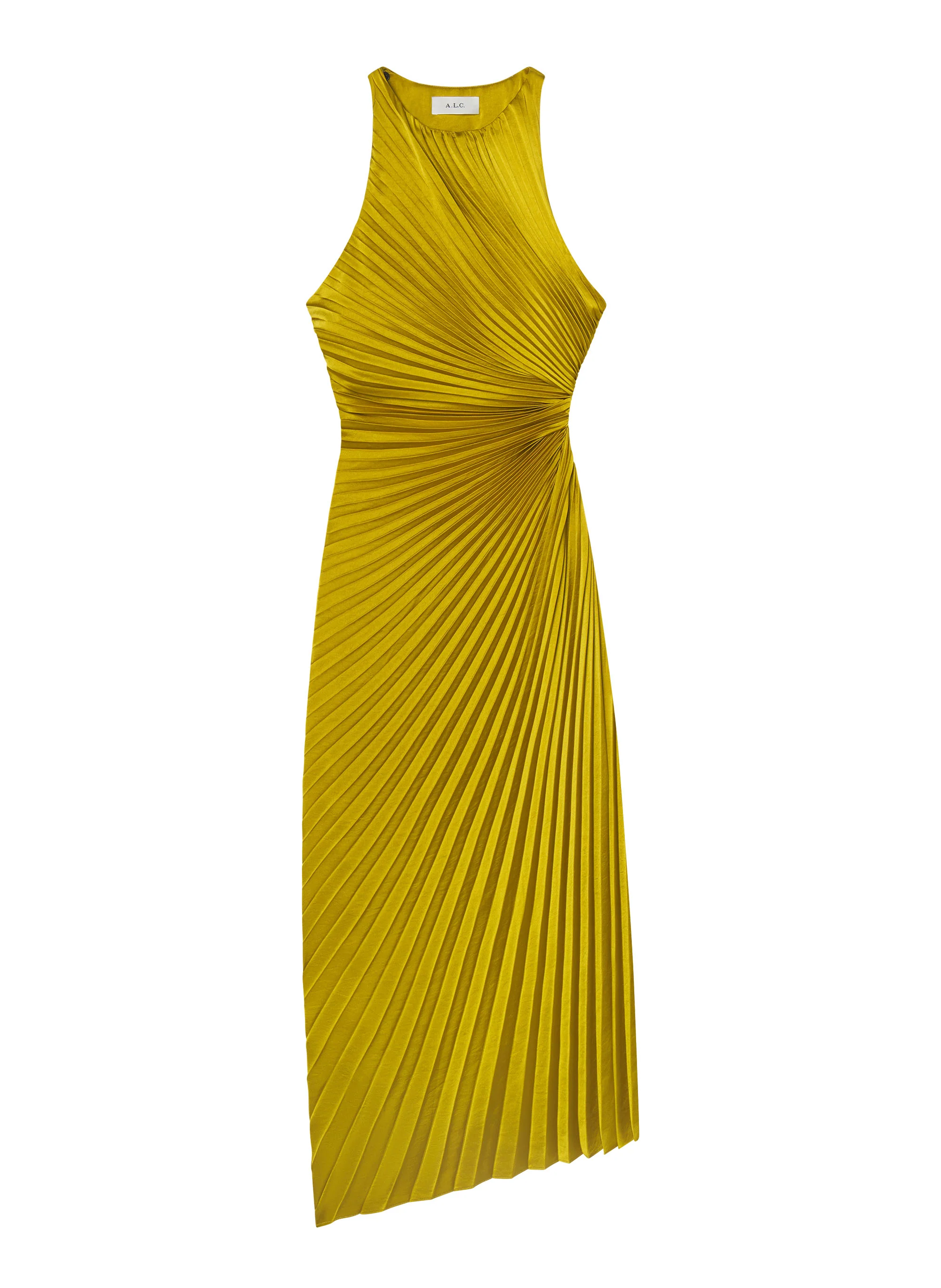 Reagan Satin Pleated Midi Dress - Image 6