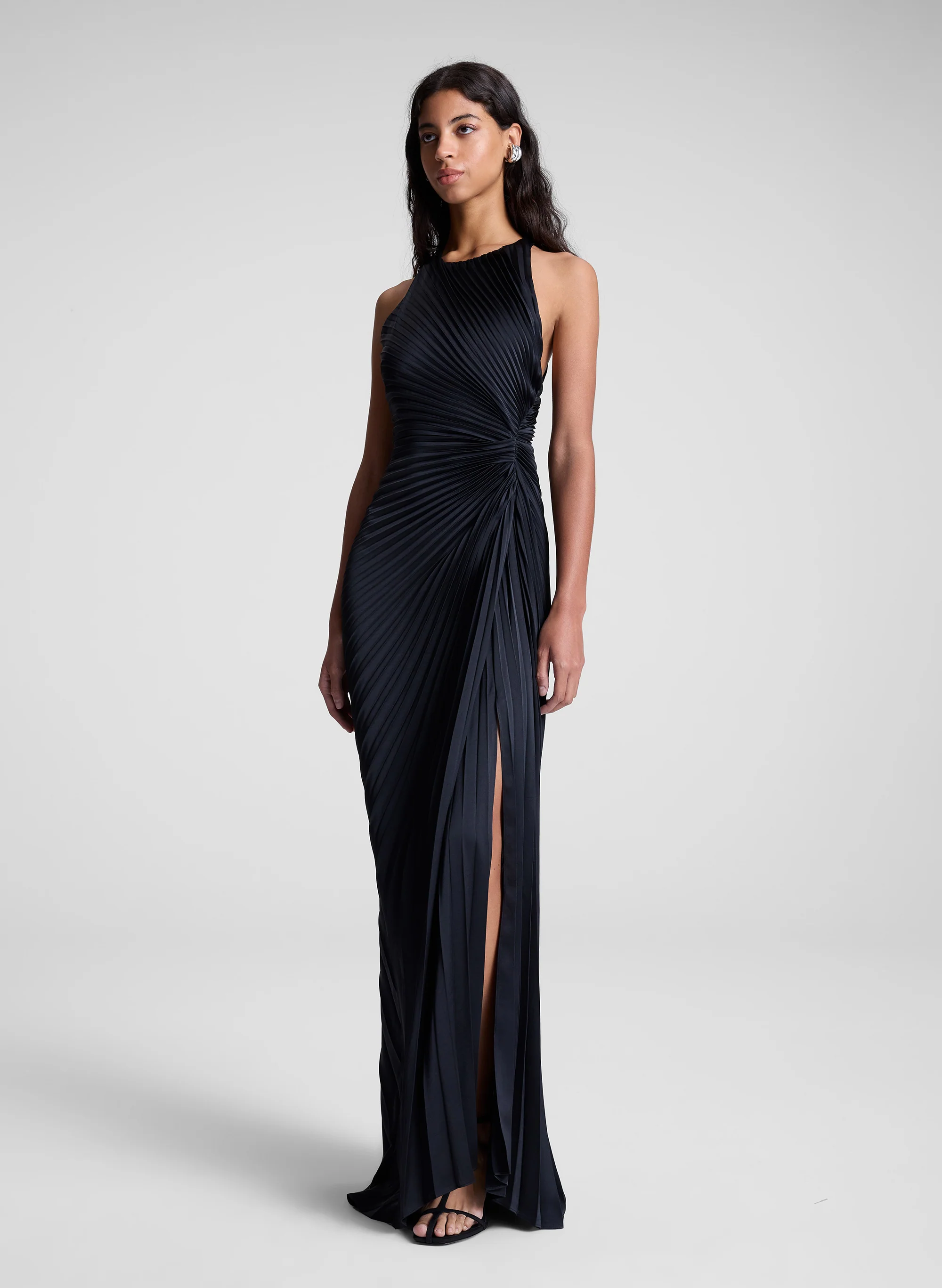 Reagan Satin Pleated Gown - Image 4