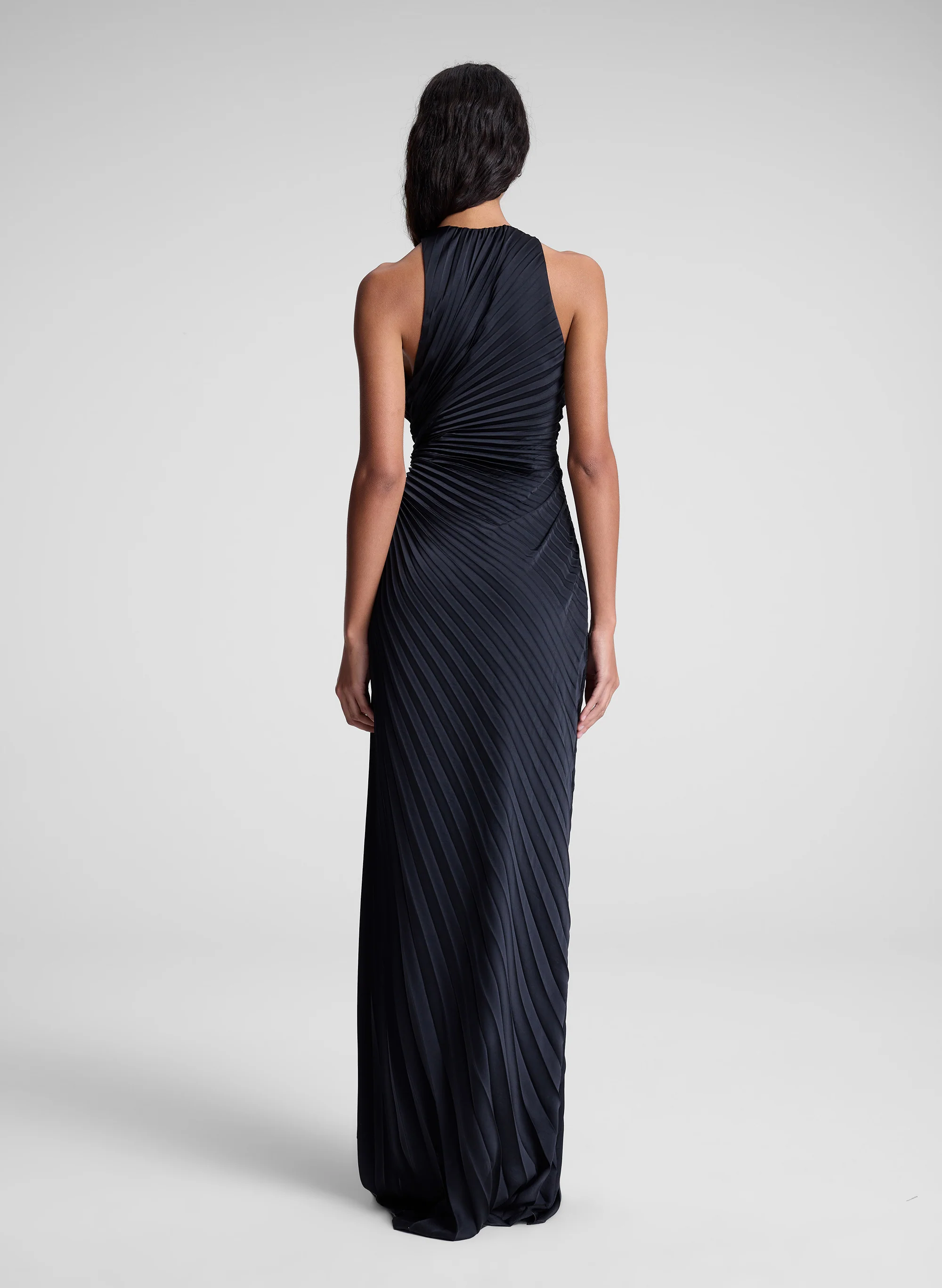 Reagan Satin Pleated Gown - Image 5