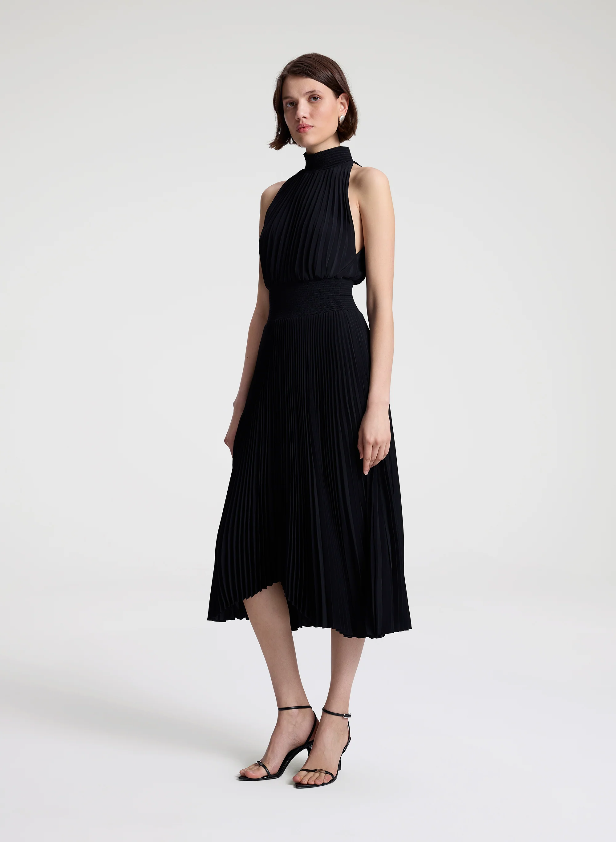 Renzo Matte Pleated Dress - Image 4