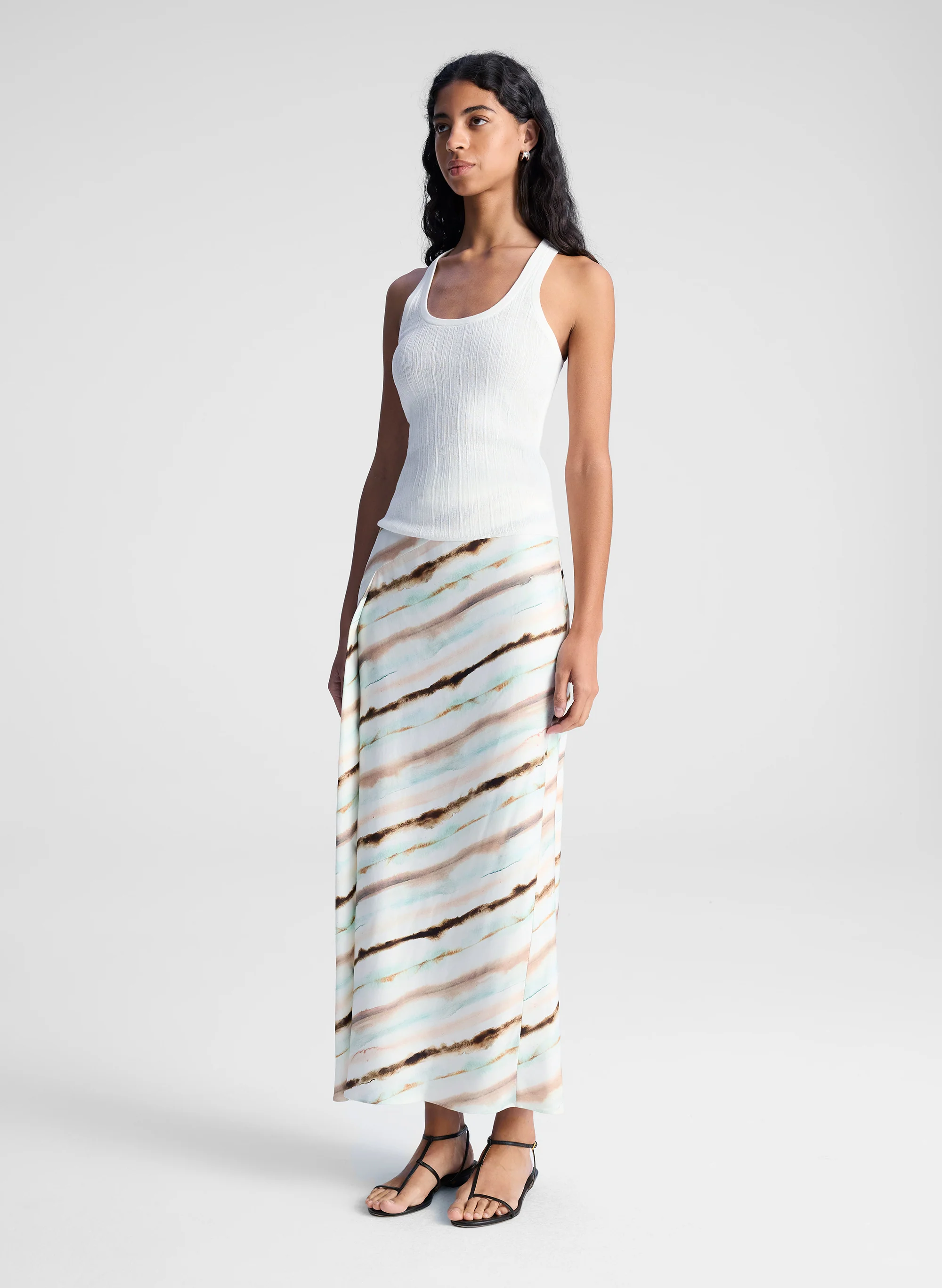 Rita Striped Midi Skirt - Image 4