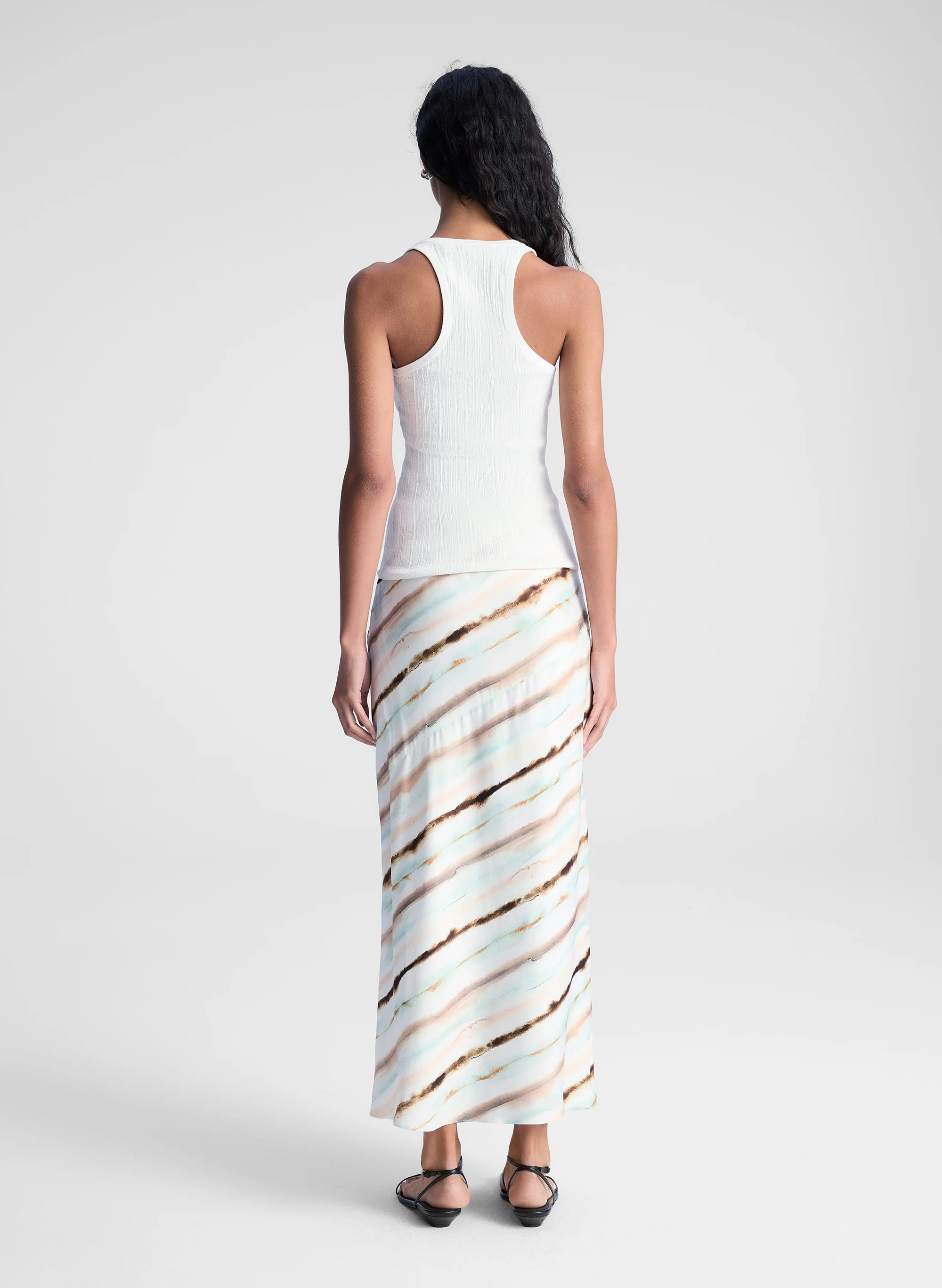 Rita Striped Midi Skirt - Image 5