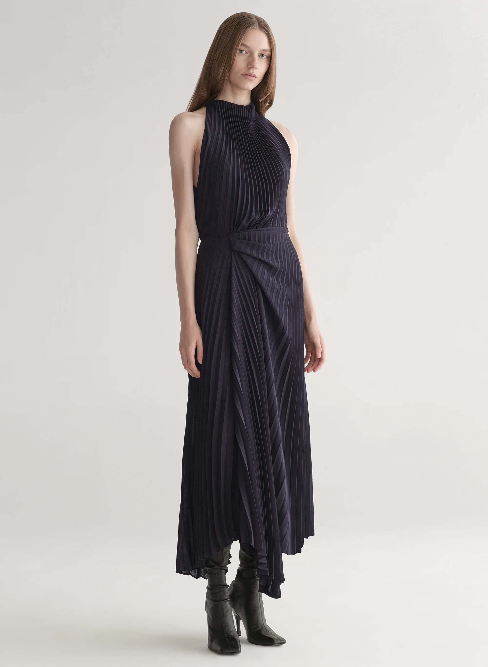 Simona Pleated Midi Dress - Image 3