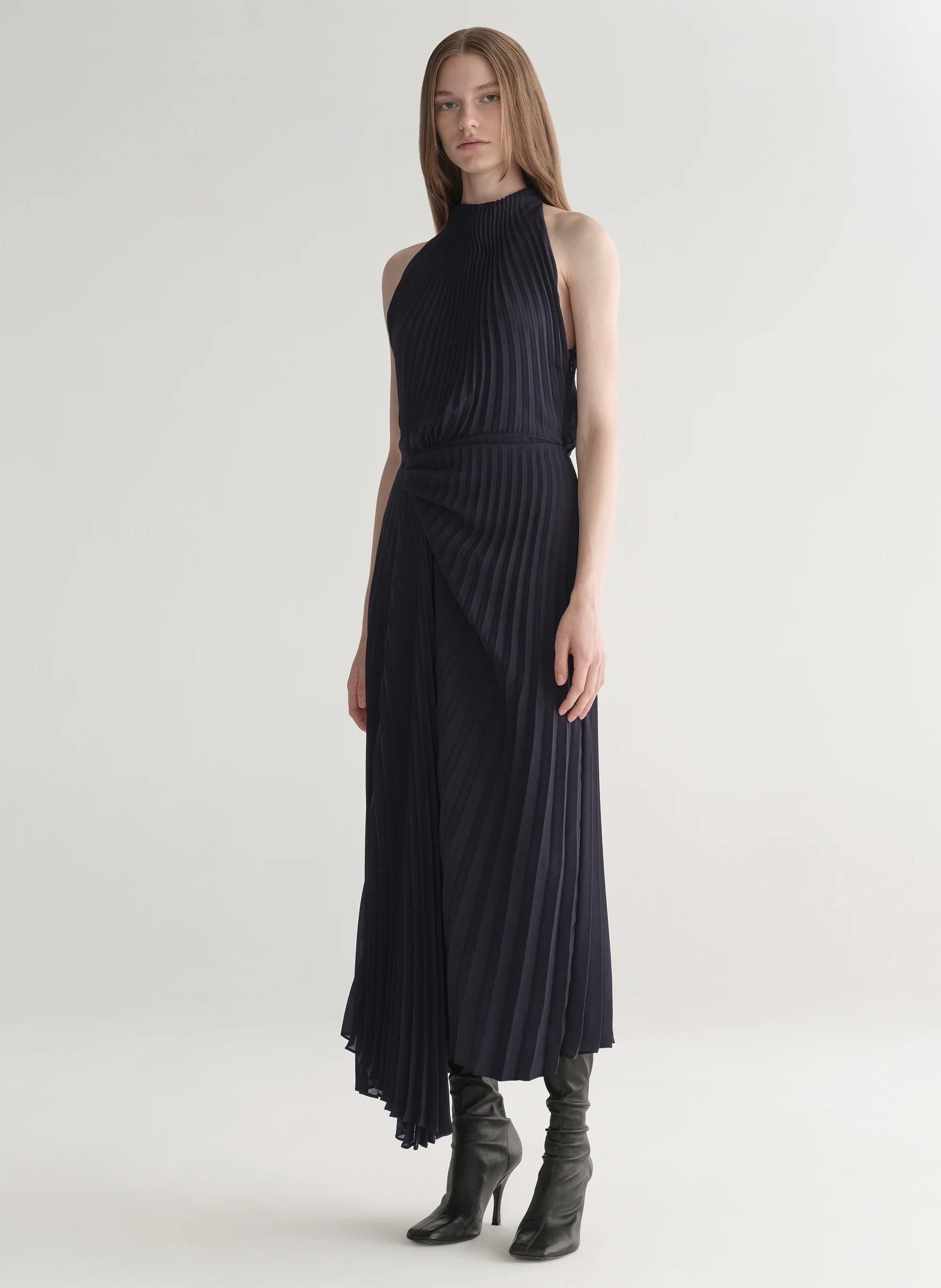 Simona Pleated Midi Dress - Image 4