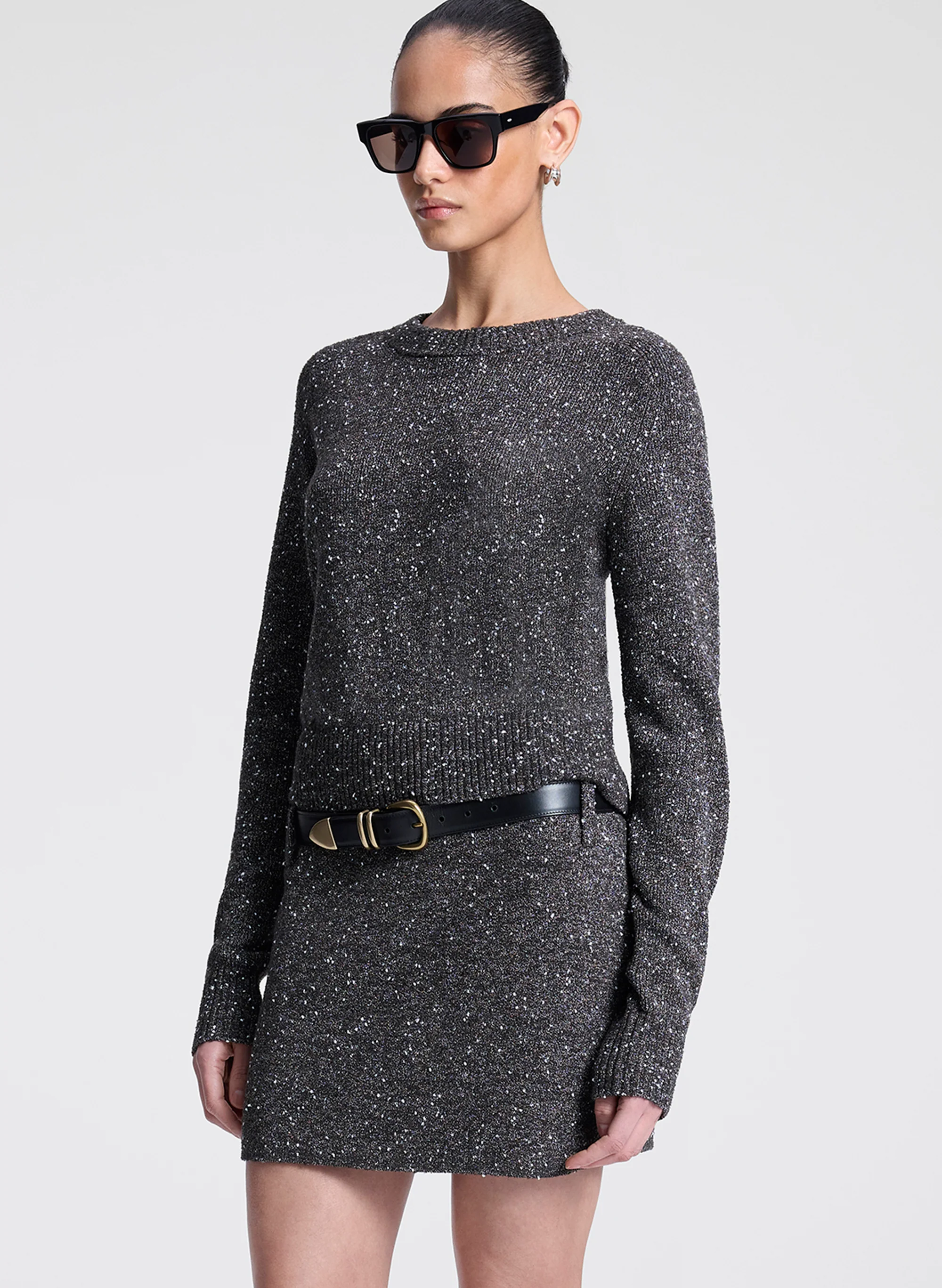 Stella Boucle Tweed Mini Skirt - Image 4
