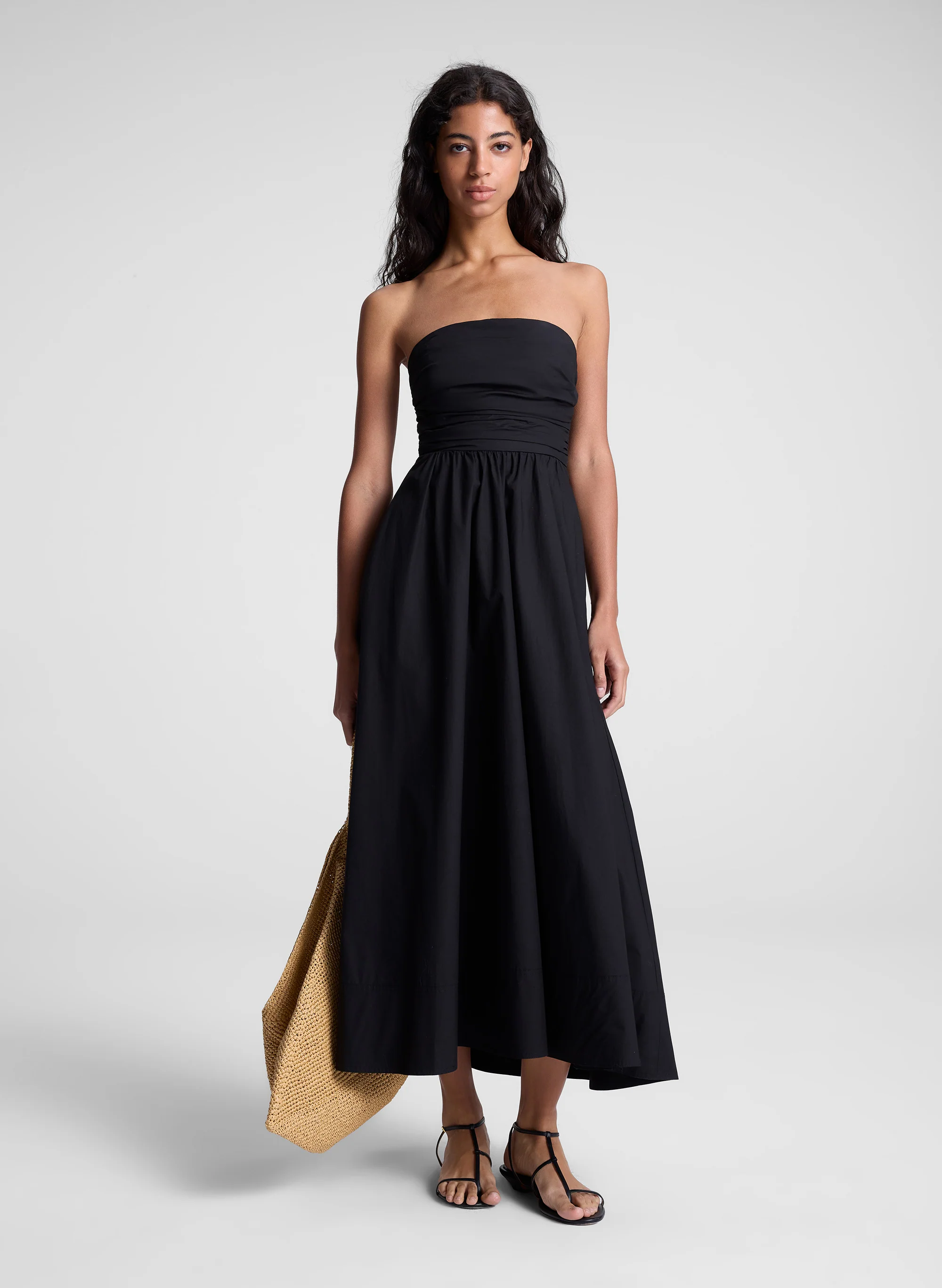 Tate Strapless Midi Dress - Image 3