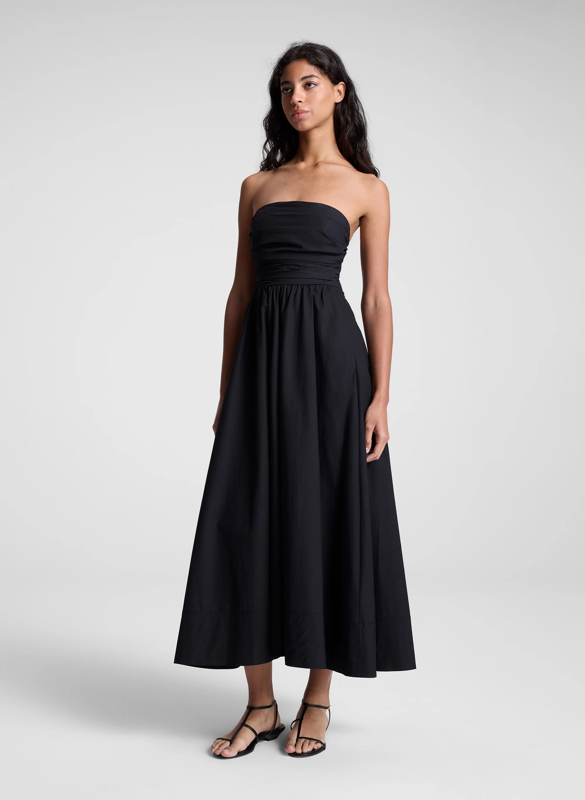 Tate Strapless Midi Dress - Image 4
