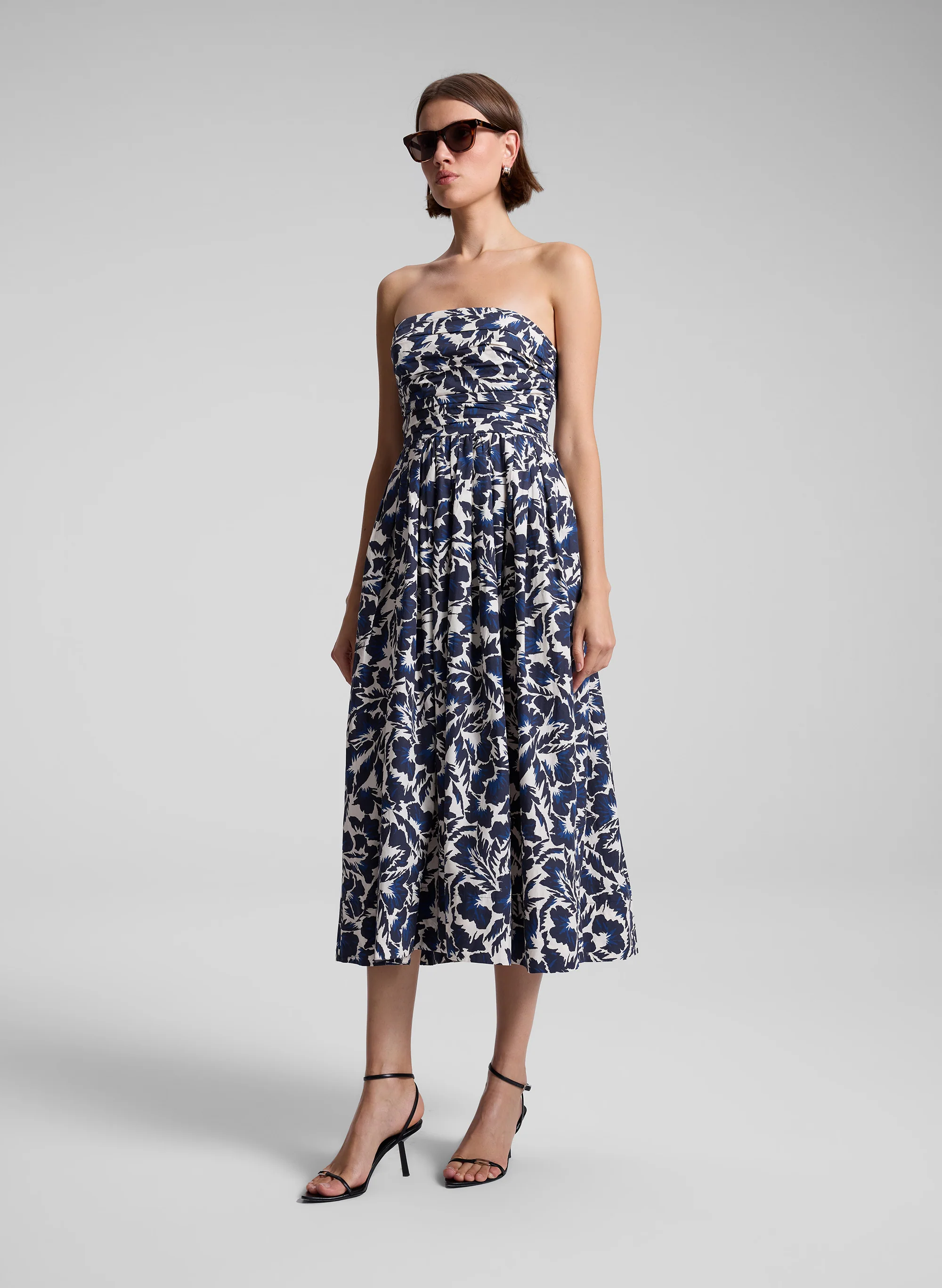 Tate Strapless Midi Dress - Image 3