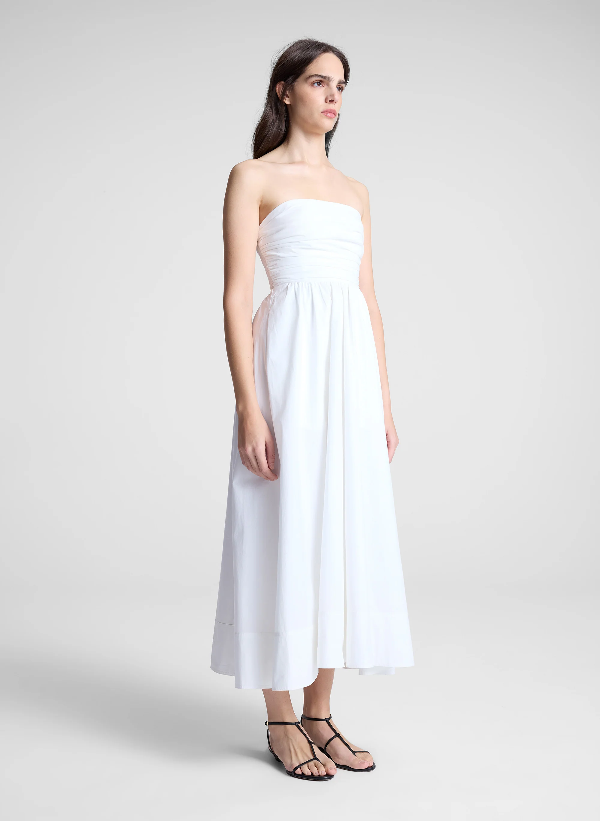 Tate Strapless Midi Dress - Image 3