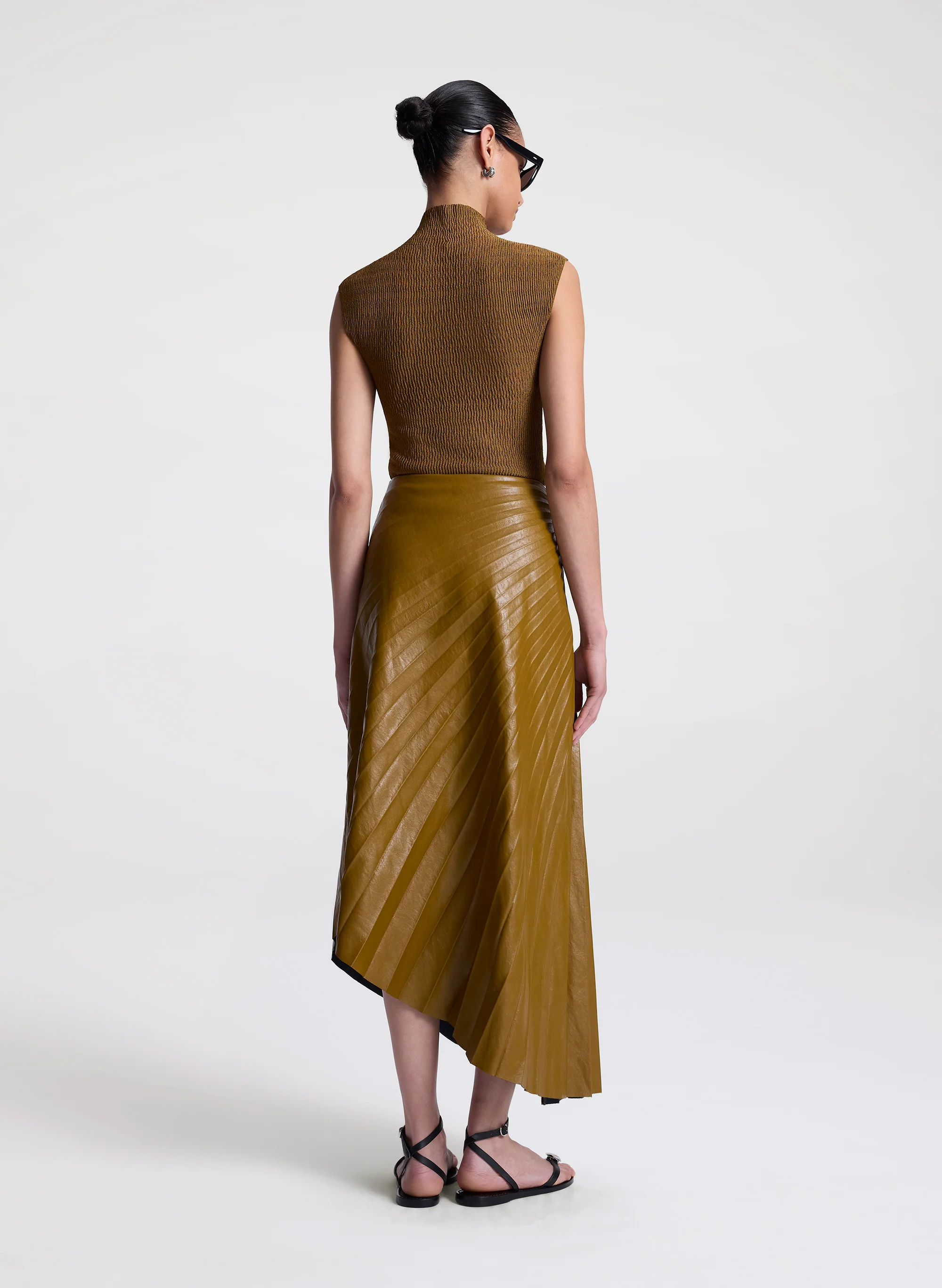 Tracy Vegan Leather Skirt - Image 4