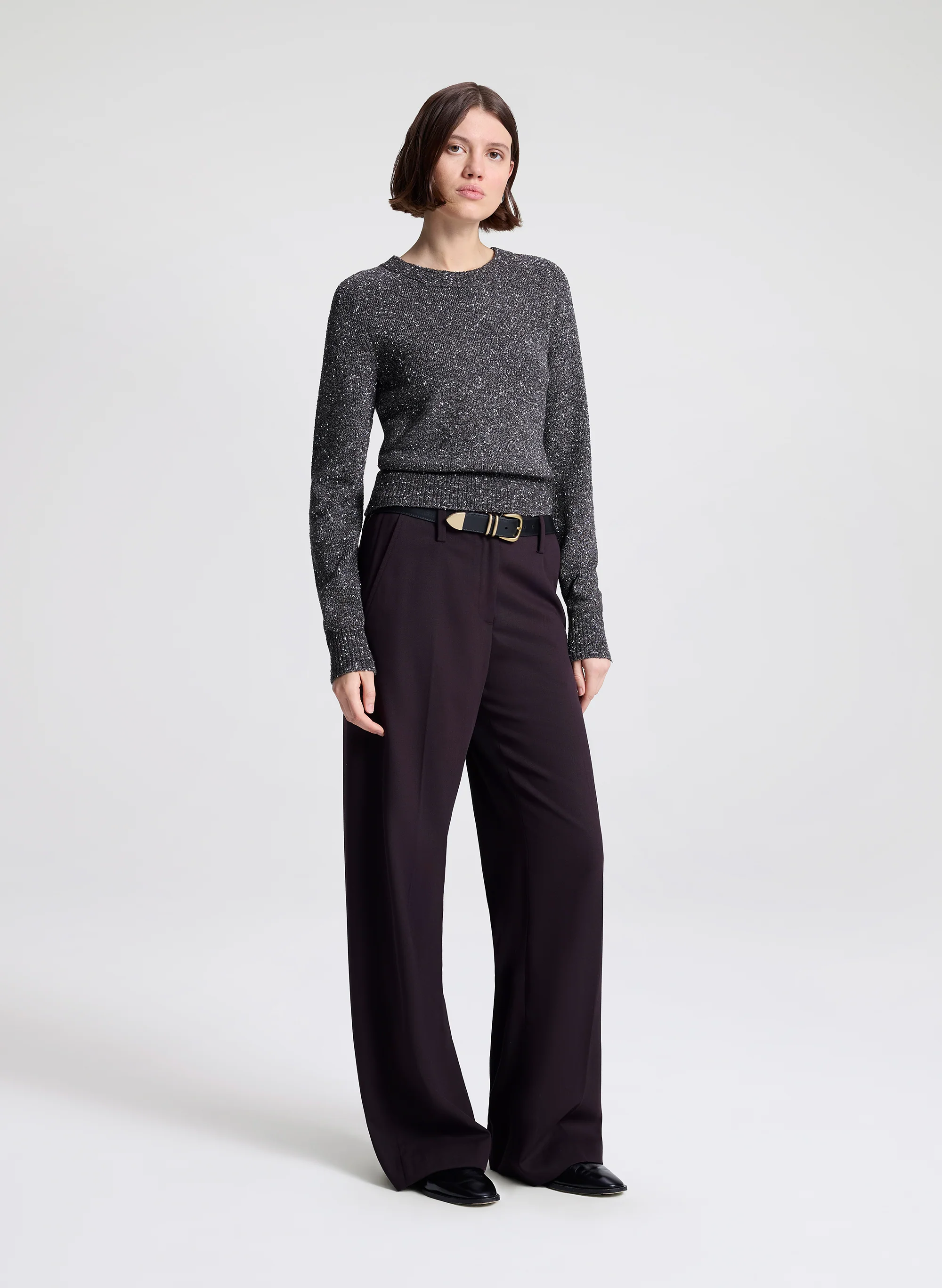 Zoe Boucle Tweed Sweater - Image 3
